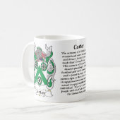 Carter Family Coat of Arms mok (Voorkant links)