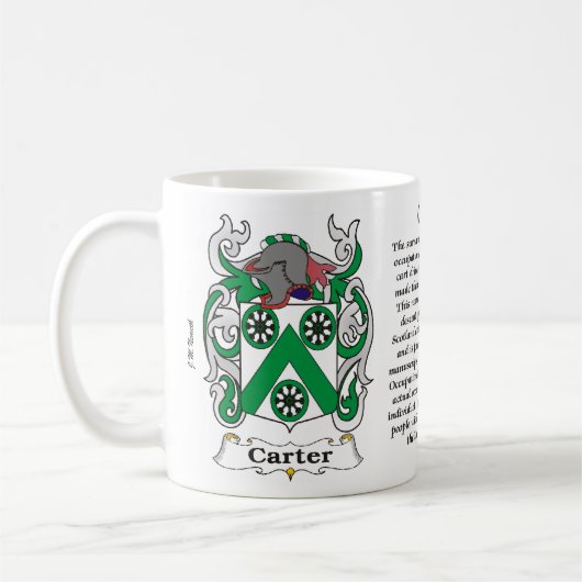 Carter Family Coat of Arms mok (Links)