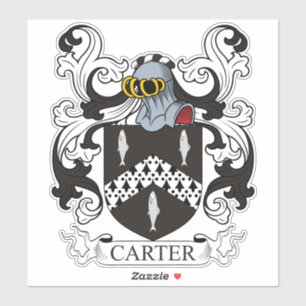 Carter Family Crest Sticker