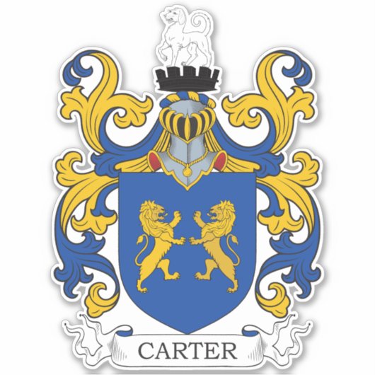 Carter Family Crest Sticker (Voorkant)