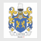 Carter Family Crest Sticker (Vel)