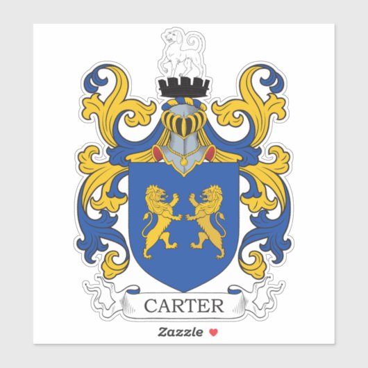 Carter Family Crest Sticker (Vel)