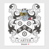 Carter Family Crest Sticker (Vel)