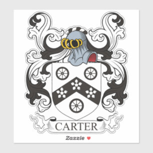 Carter Family Crest Sticker