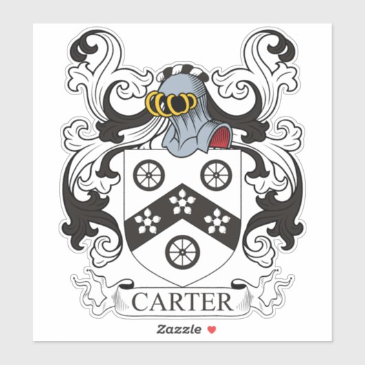 Carter Family Crest Sticker (Vel)