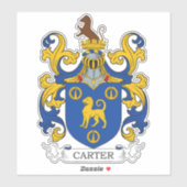 Carter Family Crest Sticker (Vel)