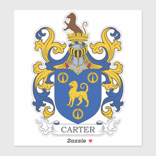 Carter Family Crest Sticker (Vel)