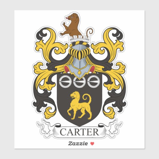 Carter Family Crest Sticker (Vel)