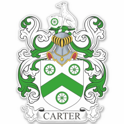 Carter Family Crest Sticker (Voorkant)