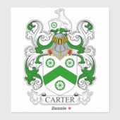 Carter Family Crest Sticker (Vel)