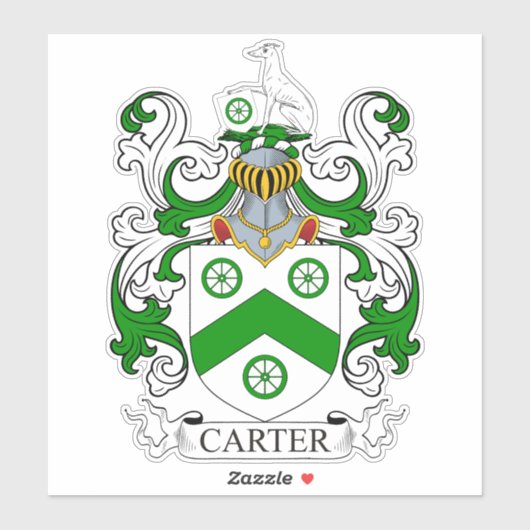 Carter Family Crest Sticker (Vel)