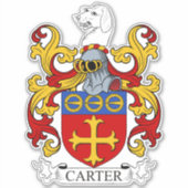 Carter Family Crest Sticker (Voorkant)