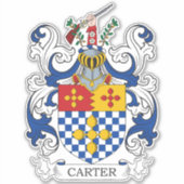 Carter Family Crest Sticker (Voorkant)