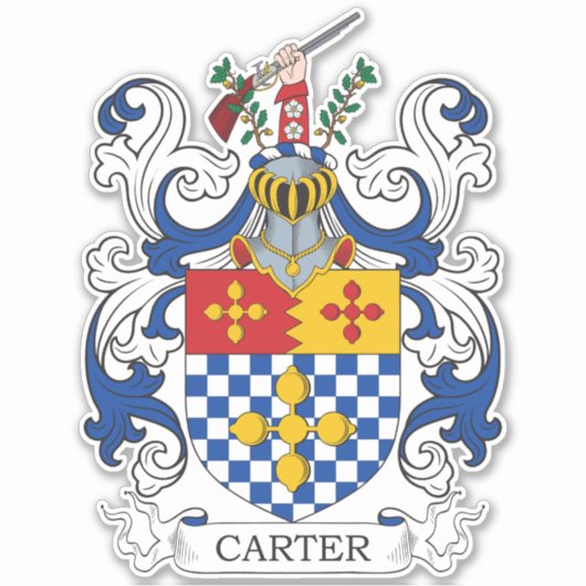 Carter Family Crest Sticker (Voorkant)