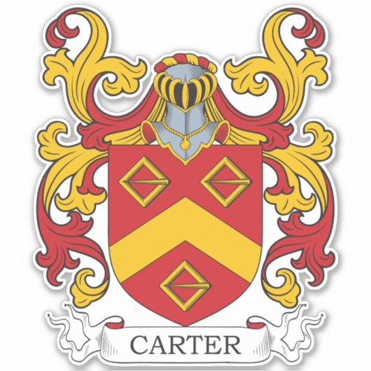 Carter Family Crest Sticker (Voorkant)