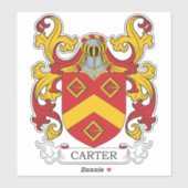 Carter Family Crest Sticker (Vel)