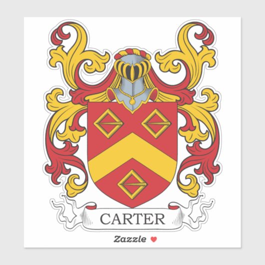 Carter Family Crest Sticker (Vel)