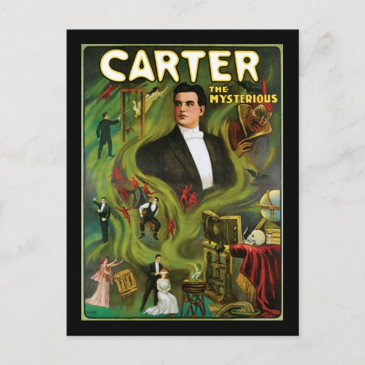  Carter het mysterieuze Magische Poster Briefkaart (Voorkant)