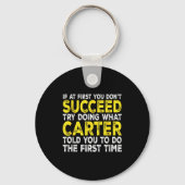 Carter - If At First You Don't Succeed Try Doing W Sleutelhanger (Voorkant)