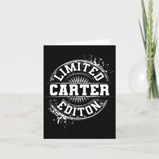 Carter Loog Editie Grappige Gepersonaliseerde Naam Kaart (Voorkant)