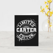 Carter Loog Editie Grappige Gepersonaliseerde Naam Kaart (Gele Bloem)
