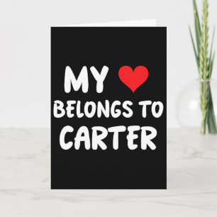 Carter - Mijn hart behoort tot Carter - Liefde Kaart