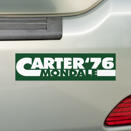  Carter Mondale 76 Jimmy Carter 1976 Bumpersticker (Op auto)