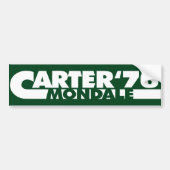  Carter Mondale 76 Jimmy Carter 1976 Bumpersticker (Voorkant)