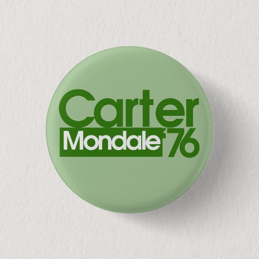 Carter Mondale Retro Politics Ronde Button 3,2 Cm (Voorkant)