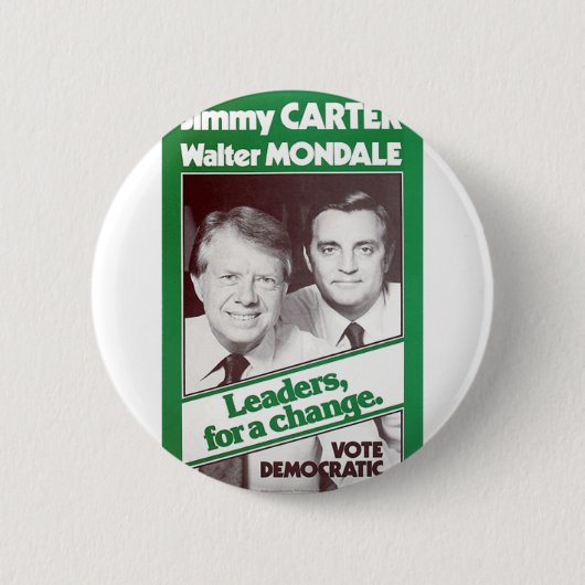 Carter - Mondale Ronde Button 5,7 Cm (Voorkant)