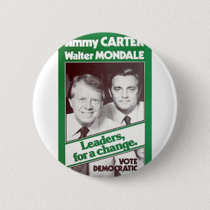 Carter - Mondale Ronde Button 5,7 Cm