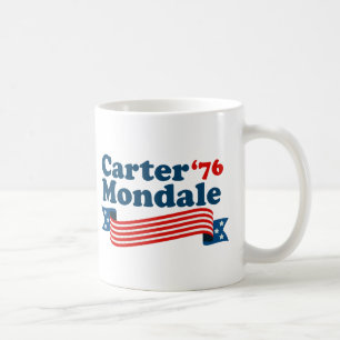 Carter Mondale Vintage Democraat 70 s Verkiezingen Koffiemok