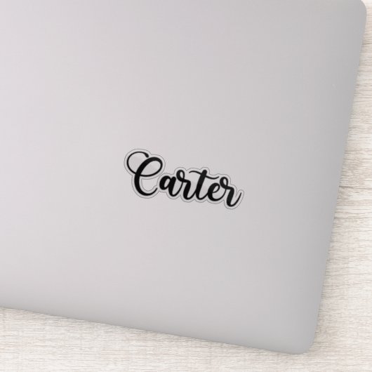 Carter Name - handgeschreven kalligrafie Sticker (Detail)