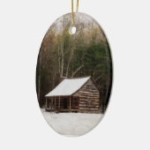 Carter Shields Cabin Winter Ornament Cades Cove TN (Links)