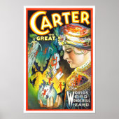 Carter The Great, 1927.  Magicus Poster (Voorkant)