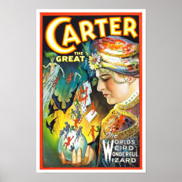 Carter The Great, 1927. Oude Magiër Poster