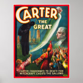 Carter the Great Cheating the Gallows Poster (Voorkant)