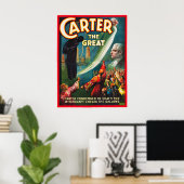 Carter the Great Cheating the Gallows Poster (Thuiskantoor)