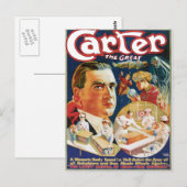 Carter The Great  Magicien Advertisement Briefkaart (Voorkant / Achterkant)