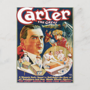 Carter The Great  Magicien Advertisement Briefkaart