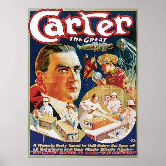 Carter The Great  Magicien Advertisement Poster (Voorkant)