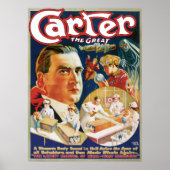 Carter The Great  Magicien Advertisement Poster (Voorkant)