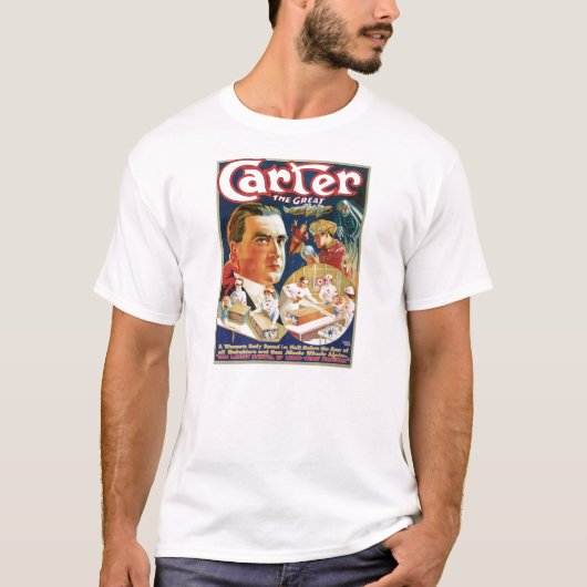 Carter The Great Magicien Advertisement T-shirt (Voorkant)
