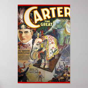 Carter The Great Restored  Magicia Poster