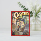 Carter The Great Restored  Magicia Poster Briefkaart (Staand voorkant)