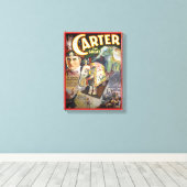 Carter The Great Restored  Magicia Poster Canvas Afdruk (Insitu (Houten vloer))