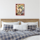 Carter The Great Restored  Magicia Poster Canvas Afdruk (Insitu (Slaapkamer))