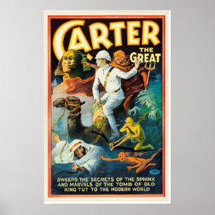 Carter the Great Sweeps the Secrets of the Sphinx Poster
