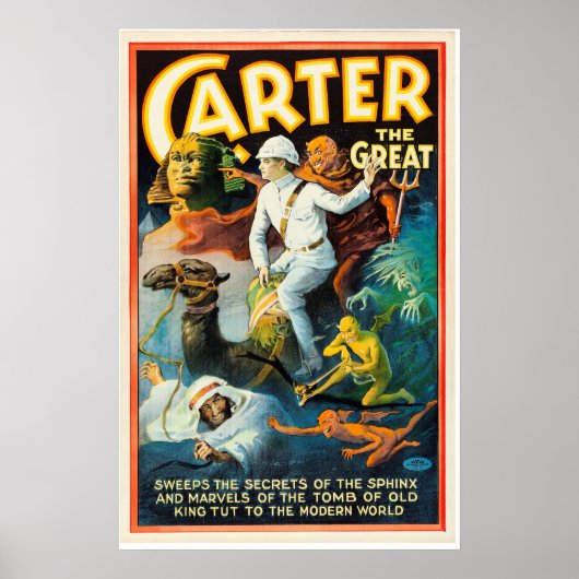 Carter the Great Sweeps the Secrets of the Sphinx Poster (Voorkant)