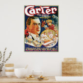 Carter The Great ~ The Saw  Magic Act Poster (Keuken)